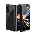 thumbnail image 1 of SaniMore for Samsung Galaxy Z Fold 5 Case 2023, Electroplated Transparent Folding Cover for Samsung Galaxy Z Fold 5 5G Crystal Clear Yellowing Resistant Shockproof Protection Cover, Black, 1 of 8