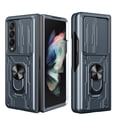 thumbnail image 1 of SaniMore for Samsung Galaxy Z Fold 5 Case with Sliding Camera Cover and Card Holder, Heavy Duty Protective Case with Ring Magnetic Kickstand Phone Case for Galaxy Z Fold 5 7.6" 2023, Gray, 1 of 11
