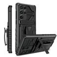 thumbnail image 1 of SaniMore for Sansung Galaxy S21 Ultra 6.8" 2021 Case with 360 Degree Rotating Detachable Belt Clip Hidden Bracket Hybird Heavy Duty Protective Drop Resistant Tri-layer Shell for S21 Ultra, Black, 1 of 10