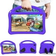thumbnail image 1 of SaniMore Shockproof Kids Case for Samsung Galaxy Tab A 8.0 2019 Without S Pen Model (SM-T290 Wi-Fi, SM-T295 LTE), Kiddie Series Light Weight Convertible Handle Stand Child Teens Friendly Cover, Purple, 1 of 7