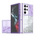 thumbnail image 1 of SaniMore Silde Camera Proction Case for Samsung Galaxy S22 Ultra, Rugged PC & Soft TPU Metal CD Crystal Clear [Not Yellowing Technology] Shockproof Protective Cover for Samsung S22 Ultra, Purple, 1 of 7