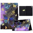thumbnail image 1 of SaniMore Stand Case for Samsung Galaxy Tab A 9.7 2015 (SM-T500/T505/T507), PU Leather Anti-scratch [Auto Wake/Sleep Slot Holder Anti-slip Strip Kickstand] Stylish Pattern, A-Butterfly, 1 of 8
