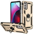 thumbnail image 1 of SaniMore Tri-layer Case for Motorola Moto G Stylus 5G(2022) 6.8", 360°Rotating Holder/Kickstand Rugged PC Back TPU Bumper Magnetic Car Mount Shockproof Anti-fall Heavy Duty Protective Case, Gold, 1 of 8