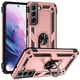 thumbnail image 1 of SaniMore Tri-layer Case for Samsung Galaxy S23 2023, 360° Rotating Holder/Kickstand Rugged PC Back + TPU Bumper Magnetic Car Mount Anti-fingerprint Anti-fall Heavy Duty Protective Shell, Rosegold, 1 of 7