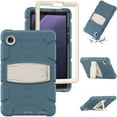 thumbnail image 1 of SaniMore Tri-layer Hybird Case for Samsung Galaxy Tab A9 8.7" 2023 SM-T550 SM-P550, Rugged PC Shell Silicone Anti-drop Shockproof Hidden Kickstand Heavy Duty Protective Cover, Cornflowerblue, 1 of 17