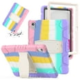 thumbnail image 1 of SaniMore Tri-layer Hybird Case for iPad 10th Generation 10.9" 2022, Rugged PC Shell Silicone Backplane Anti-drop Shockproof Hidden Kickstand Heavy Duty Protective Case for iPad 10th 2022,, 1 of 9