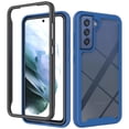 thumbnail image 1 of SaniMore Two-Layer Structure Transparent Case for Samsung Galaxy S23, Rugged Clear PC Back & TPU Bumper [Not Yellowing Technology] Full Body Protective Cover for Samsung S23, Darkblue, 1 of 6