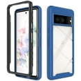 thumbnail image 1 of SaniMore Two-layer Cover for Google Pixel 7 6.3" 2022, Rugged PC Backplane Soft TPU Bumper Full Wrap Shockproof Anti-fall Slim Lightweight Fashion Case For Google Pixel 7, Darkblue, 1 of 5