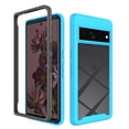 thumbnail image 1 of SaniMore Two-layer Cover for Google Pixel 7 Pro 6.7" 2022, Rugged PC Backplane Soft TPU Bumper Full Wrap Shockproof Anti-fall Slim Lightweight Fashion Heavy Duty Protective Case, Lightblue, 1 of 6