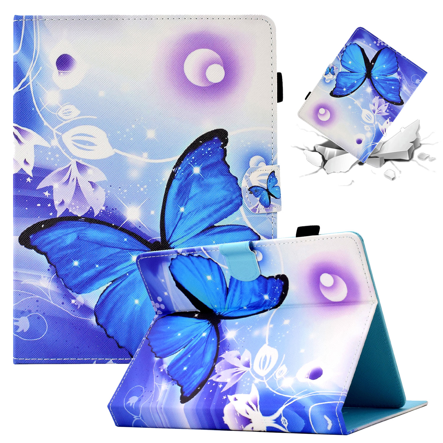 SaniMore Universal Case for 9.5-10.5 Inch Tablet, PU Leather Wallet ...