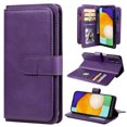 thumbnail image 1 of SaniMore Versatile Case for Samsung Galaxy A14 5G 6.6" 2023, Durable PU Leather Case Card Slots Flip Kickstand Magnetic Closure Anti-drop Shockproof Full Body Protective Wallet Business Case, Purple, 1 of 8