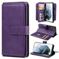 thumbnail image 1 of SaniMore Versatile Case for Samsung Galaxy S23 6.1" 2023, Durable PU Leather Case Card Slots Flip Kickstand Magnetic Closure Anti-drop Shockproof Full Protective Wallet Business Case, Purple, 1 of 9