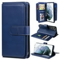 thumbnail image 1 of SaniMore Versatile Case for Samsung Galaxy S23 Plus 6.6" 2023, Durable PU Leather Case Card Slots Flip Kickstand Magnetic Closure Anti-drop Shockproof Full Protective Wallet Business Case, Darkblue, 1 of 9