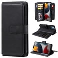 thumbnail image 1 of SaniMore Versatile Case for iPhone 14 6.1", Durable PU Leather Case Card Slots Flip Kickstand Magnetic Closure Anti-drop Shockproof Full Body Protective Wallet Business Case For iPhone 14,Black, 1 of 14