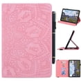 thumbnail image 1 of SaniMore Wallet Case for Amazon Fire Max 11 11.0" Released 2023, PU Leather Case with Embossed Sunflower Shockproof TPU Shell Card/Pen Holder Hand Rope Anti-slip Kikstand Tablet Cover, Pink, 1 of 6