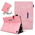 thumbnail image 1 of SaniMore Wallet Case for Fire HD 10 & HD 10 Plus Tablet (11th Generation, 2021), Card Slots & Pen Holder [Auto Sleep] PU Leather Magnetic Ciasp Kickstand Shockproof Full Protective Cover, Pink, 1 of 10