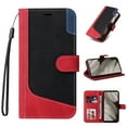 thumbnail image 1 of SaniMore Wallet Case for Google Pixel 7A [RFID Blocking], PU Leather Cash & Card Slots Folio Magnetic Stand Cover with Kickstand + Wrist Strap TPU Shockproof Interior Cover, Red, 1 of 9
