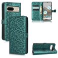 thumbnail image 1 of SaniMore Wallet Case for Google Pixel 8A, Glitter PU Leather Case Polka Dot Card Slots Cash Pocket Kickstand Removeable Wrist Strip Magnetic Clasp All-around Protective Cover, Green, 1 of 12