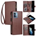 thumbnail image 1 of SaniMore Wallet Case for Motorola Moto G Stylus 5G 2023, RFID Blocking PU Leather Zipper Handbag Purse Flip Cover, Kickstand Folio Case with Card Slot Wrist Strap Lanyard for Women Girls, Brown, 1 of 7