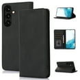 thumbnail image 1 of SaniMore Wallet Case for Samsung Galaxy A15, Magnetic Folio PU Leather Cover Bracket Card Slots Cash Pocket All-around Protective Shockproof Anti-fall Business Shell for Galaxy A15, Black, 1 of 8