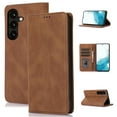 thumbnail image 1 of SaniMore Wallet Case for Samsung Galaxy A15, Magnetic Folio PU Leather Cover Bracket Card Slots Cash Pocket All-around Protective Shockproof Anti-fall Business Shell for Galaxy A15, Brown, 1 of 8