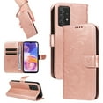thumbnail image 1 of SaniMore Wallet Case for Samsung Galaxy A23, PU Leather Embossed Butterfly Flip Folio Cover Card Holder [Kickstand][Wrist Strap] All Arpund Protective Shockproof Shell, Rosegold, 1 of 18