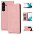 thumbnail image 1 of SaniMore Wallet Case for Samsung Galaxy S23 FE, Magnetic Folio PU Leather Cover Bracket Card Slots Cash Pocket All-around Protective Shockproof Anti-fall Business Shell for Galaxy S23 FE, Rosegold, 1 of 8