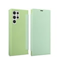 thumbnail image 1 of SaniMore Wallet Case for Samsung Galaxy S23 Ultra (6.8" 2023), Elastic Silicone Flip Folio Kickstand wirh Card Slot Full Body Protective Shockproof Anti-drop ShellFor Samsung Galaxy S23 Ultra, Green, 1 of 8