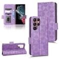 thumbnail image 1 of SaniMore Wallet Case for Samsung Galaxy S23 Ultra 6.8" 2023, Glitter PU Leather Case Triangle Pattern Card Slots Cash Pocket Kickstand Removeable Wrist Strip All-around Protective Magnetic Case,Purple, 1 of 8