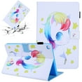 thumbnail image 1 of SaniMore Wallet Case for Samsung Galaxy Tab A8 Case 10.5" 2022 SM-X200/X205, PU Leather Case Auto Wake/Sleep Card Holder Kickatnd Anti-slip Strip Shockproof TPU Backplane Fashion Case, Baby Unicorn, 1 of 8