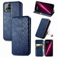 thumbnail image 1 of SaniMore Wallet Case for T-Mobile REVVL 6 Pro 5G Vintage PU Leather Case Card Slots Cash Pocket Stand Feature Magnetic Closure Anti-drop Shockproof Full Body Protective Cover, Blue, 1 of 5
