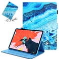 thumbnail image 1 of SaniMore Wallet Case for iPad 10th Generation 10.9" 2022, Auto Sleep/Wake PU Leather Case Soft TPU Shell Card Slots Anti-slip Strip Dual Angle Stand Magnetic Clasp All-around Protection Case, Marble, 1 of 8