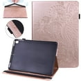 thumbnail image 1 of SaniMore Wallet Case for iPad 10th Generation 10.9" 2022, PU Leather Case Embossed Sunflower Shockproof TPU Shell Card Slots Pen Holder Hand Rope Anti-slip Strip Kickstand Case, Rosegold, 1 of 12