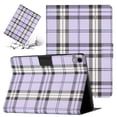 thumbnail image 1 of SaniMore Wallet Case for iPad 10th Generation 10.9" 2022, PU Leather Case Lattice Pattern Shockproof TPU Shell Auto Wake/Sleep Card Slots Anti-slip Strip Shockproof Kickstand Case, Purple, 1 of 6