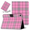 thumbnail image 1 of SaniMore Wallet Case for iPad 10th Generation 10.9" 2022, PU Leather Case Lattice Pattern Shockproof TPU Shell Auto Wake/Sleep Card Slots Anti-slip Strip Shockproof Kickstand Case, Rose, 1 of 6