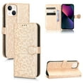 thumbnail image 1 of SaniMore Wallet Case for iPhone 14 6.1" 2022, Glitter PU Leather Case Polka Dot Card Slots Cash Pocket Kickstand Removeable Wrist Strsp Magnetic Clasp All-around Protective Case iphone 14, Rosegold, 1 of 14