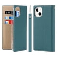 thumbnail image 1 of SaniMore Wallet Case for iPhone 14 6.1" 2022, Wrist Strap Flip Kickstand Card Slots Genuine PU Leather Shockproof TPU Shell Anti-fall Full-body Protective Cover For iPhone 14, Skyblue, 1 of 7