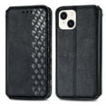 thumbnail image 1 of SaniMore Wallet Case for iPhone 14 6.1", Vintage PU Leather Case Card Slots Cash Pocket Stand Feature Magnetic Closure Anti-drop Shockproof Full Body Protective Case For iPhone 14, Black, 1 of 9