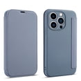 thumbnail image 1 of SaniMore Wallet Case for iPhone 14 Pro (6.1" 2022), Elastic Silicone Flip Folio Kickstand Wireless Charging wirh Card Slot Full Body Protective Shockproof Anti-drop Shell for iPhone 14 Pro, Gray, 1 of 8
