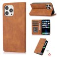 thumbnail image 1 of SaniMore Wallet Case for iPhone 15 Pro 6.1" 2023, Magnetic Folio PU Leather Cover Bracket Card Slots Cash Pocket All-around Protective Shockproof Anti-fall Business Shell for iPhone 15 Pro, Brown, 1 of 8