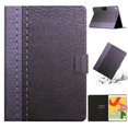 thumbnail image 1 of SaniMore for iPad 10.2" (9th/8th/7th Generation, 2021/2020/2019) Case, Auto Sleep/Wake, PU Leather Patchwork Magnetic Wallet Cover Support Card Slot & Kickstand Shockproof Protective Shell, Gray, 1 of 7