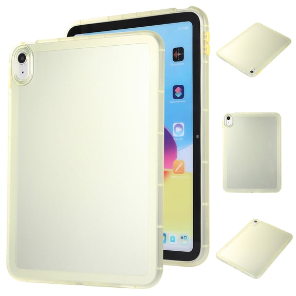 SaniMore for iPad 10th Generation 10.9" 2022 Back Case, Ultra-clear Shockproof Drop Resistant Slim & Lightweight No-yellow Protective Shell for iPad 10th Generation 10.9" 2022, Yellow