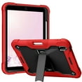 thumbnail image 1 of SaniMore for iPad 10th Generation 10.9" 2022 Case, 3 Layers Multi-Functional Case with Pencil Holder & Kickstand Heavy Duty Full Body Protective Case for Women Men, Red, 1 of 8