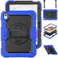 thumbnail image 1 of SaniMore for iPad 10th Generation 10.9" 2022 Case, 3 Layers Multi-Functional Cover with Pencil Holder Shoulder & Hand Strap 360° Rotatable Kickstand Shockproof Protective Shell, Blue, 1 of 7