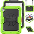 thumbnail image 1 of SaniMore for iPad 10th Generation 10.9" 2022 Case, 3 Layers Multi-Functional Cover with Pencil Holder Shoulder & Hand Strap 360° Rotatable Kickstand Shockproof Protective Shell, Green, 1 of 7