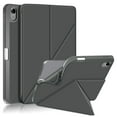 thumbnail image 1 of SaniMore for iPad 10th Generation 10.9" 2022 Case, Auto Sleep/Wake, Soft TPU & PU Leather Case with Multi-Angle Kickstand & Pencil Holder Shockproof Protective Case for Women Men, Gray, 1 of 9