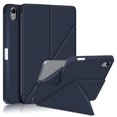 thumbnail image 1 of SaniMore for iPad 10th Generation 10.9" 2022 Case, Auto Sleep/Wake, Soft TPU & PU Leather Case with Multi-Angle Kickstand & Pencil Holder Shockproof Protective Case for Women Men, Darkblue, 1 of 9