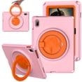 thumbnail image 1 of SaniMore for iPad 10th Generation 10.9" 2022 Case, Kid-friendly Shockproof EVA Two-layer Protective Case with 360 Degree Rotating Holder/Kickstand Anti-fall Csae for iPad 10th Gen 10.9",Pink, 1 of 8