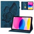 thumbnail image 1 of SaniMore for iPad 10th Generation 10.9" 2022 Case, PU Leather Case with Card Slot & Kickstand Pencil Holder & Hand Strap Shockproof Protective Case for Women Girls, Blue, 1 of 9
