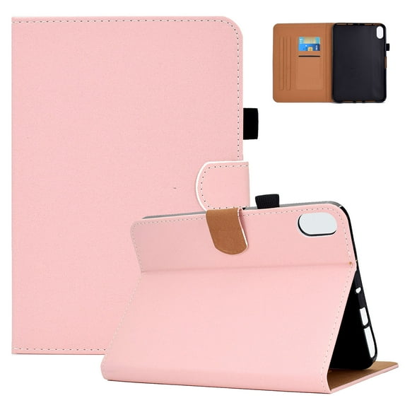 SaniMore for iPad 10th Generation 10.9" 2022 Case, PU Leather Case with Card Slot & Kickstand Pencil Holder Shockproof Protective Case for iPad 10th Generation Women Men, Pink